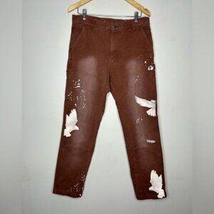 CIVIL REGIMEN Men’s Long Road Work‎ Pants In Vintage Oil Size 32